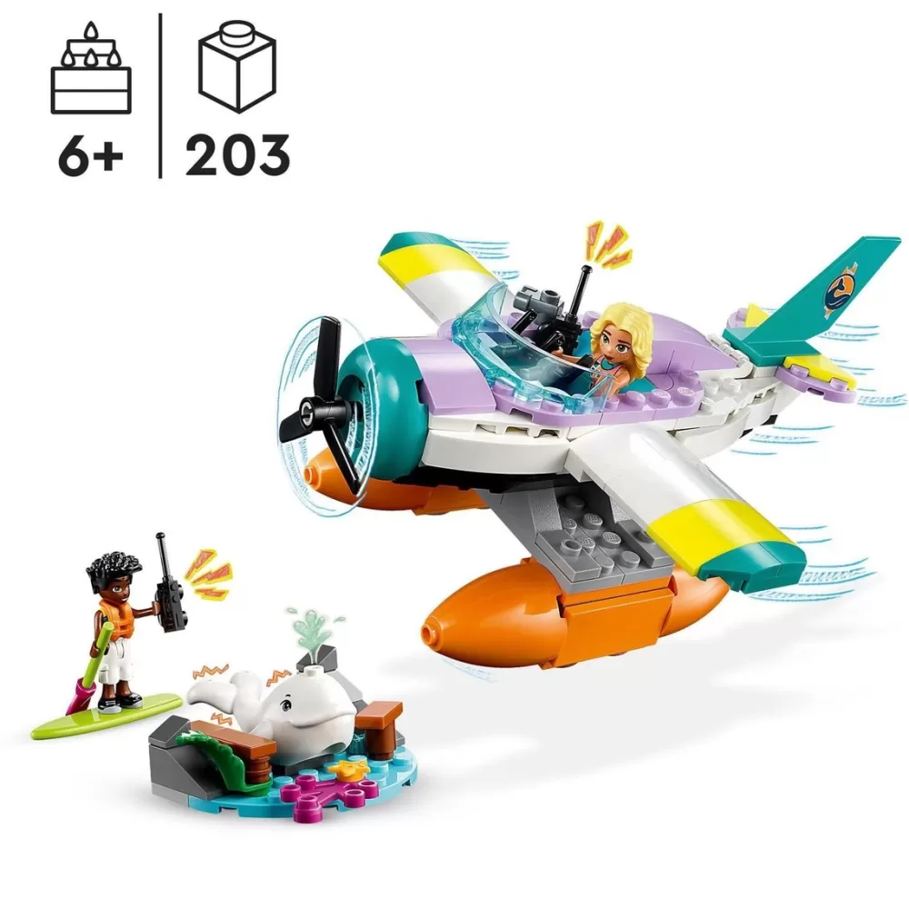 LEGO Puzzles Y Construcciones*Vehiculo Para Construir Avion De Rescate Maritimo Friends